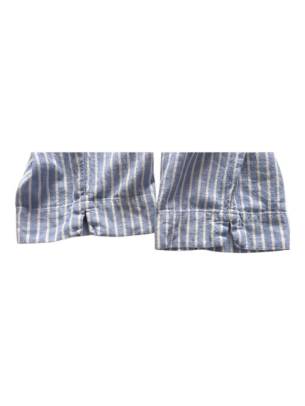 Beachlunchlounge Collection Women's Blue&White Striped Linen-Cotton Pants, XL - Picture 9 of 9